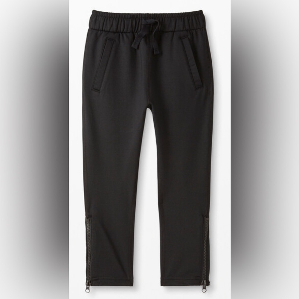 KIDS Hanna Andersson Slim Black Distressed Athletic Track Pants - SIZE 10